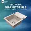 VBChome Lavello in granito 59 x 44 cm Beige Lavello da Anteprima dell’immagine prodotto 2