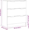 vidaXL Credenza Artisan in rovere 60x30x70 cm Materiale a Anteprima dell’immagine prodotto 8