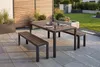 riess-ambiente Moderne Gartenbank DESIGNO 130cm dunkelbraun Produktbild-Vorschau 8