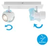 LED Deckenspot Strahler dreh-& schwenkbar 2x GU10 je 5W Produktbild-Vorschau 3