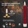 Stabkerzen LED mit Timer ROT 2er indoor mit Timer Funktion Produktbild-Vorschau 5