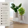 Support de plantes MINE en acier revêtu par poudre - taupe Voir les images du produit 2