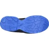 The underside of a black and blue shoe is shown against a white background. Produktbild-Vorschau
