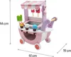 Eisdiele aus Holz auf Rollen für Kinder, Spielzeug Holz Produktbild-Vorschau 3
