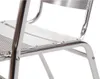 Bolero Bistrostühle mit gerundeter Armlehne Aluminium (4 Produktbild-Vorschau 6