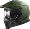 A studio shot of a green and black modular motorcycle helmet. Anteprima dell’immagine prodotto