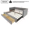 A diagram of a bed frame with dimensions indicated by numbers and lines. Produktbild-Vorschau