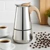 Montessa Espressokocher aus Edelstahl mit Holzgriff, 450ml Produktbild-Vorschau 4