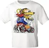 T-Shirt mit Print Ratte Motorradfahrer Racing 15702 Gr. Produktbild-Vorschau 1