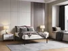 Rám postele BED ALU 140x200 kovový dřevěné lamely moderní Náhled obrázku produktu 2