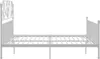 vidaXL Bedframe, wit, metaal, 200x200 cm Productafbeelding-voorbeeld 3
