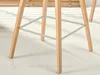 Designová barová židle HODA - dub / béžová Náhled obrázku produktu 9
