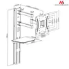 TV-Halterung mit DVD-Regal Maclean, vesa 200x200 , 23"-42", Produktbild-Vorschau 8