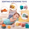 6-in-1 Montessori Holzspielzeug ab 1 Jahr – Stapelturm, Produktbild-Vorschau 4