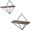Skye Decor, Wr046, Wandregale, Nussbaum, Holz, 30 x 30 x 14 Produktbild-Vorschau 3