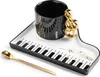 Set für Musikliebhaber: Tasse, Untertasse und Löffel mit Produktbild-Vorschau 2