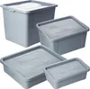 4X Aufbewahrungsbox Kunststoffbehälter Mit Deckel Multibox Produktbild-Vorschau 1