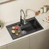 Edelstahl Küchenspüle 75 x 45 cm, große Einbauspüle, Produktbild-Vorschau 1