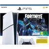 The image shows the packaging of a Sony PlayStation 5 console bundle that includes the game Fortnite. Produktbild-Vorschau