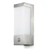 A modern outdoor wall lamp with a motion sensor. Produktbild-Vorschau
