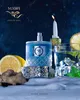 A perfume bottle is displayed with ingredients for a Moscow Mule cocktail, a lit candle, and a glass of the drink. Voir les images du produit
