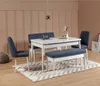 Skye Decor, Vina Bank Dark Blue, White, Sitzbänke, Bank, Produktbild-Vorschau 2