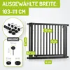 BOMI® Türschutzgitter Miko ohne Bohren 63–161 cm | Produktbild-Vorschau 3