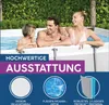 A family enjoying a pool in a backyard setting. Produktbild-Vorschau
