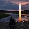 Feuersäule Schwarz/Silber – Pellet Feuerstelle raucharm Produktbild-Vorschau 2