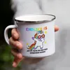 Endlich 45 Emaille Tasse Geburtstag Einhorn Lustig Spruch Produktbild-Vorschau 4