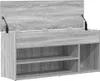 vidaXL Lavice na boty šedá Sonoma 102x30,5x45 cm Materiál Náhled obrázku produktu 7