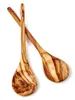 2er Set Kochlöffel aus Olivenholz mit rundem Stiel 30 cm Produktbild-Vorschau 2