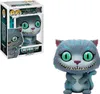 A Funko Pop! vinyl figure of the Cheshire Cat from Disney's Alice in Wonderland, shown both in its packaging and as a standalone figure. Náhľad obrázku produktu