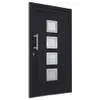 vidaXL Porta d'ingresso antracite 108x200 cm Anteprima dell’immagine prodotto 4