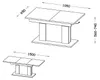 Design Couchtisch Tisch DP-1 Eiche Wotan - Schwarz matt Produktbild-Vorschau 2