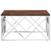 The Living Store Couchtisch Edelstahl und Altholz Massiv Produktbild-Vorschau 5