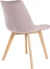 CLP 2er Set Esszimmerstühle Brook mit Samtbezug pink Produktbild-Vorschau 5