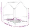 vidaXL Kinderbett 80x160 cm Massivholz Kiefer Produktbild-Vorschau 7