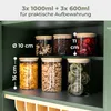 Set 6 bocaux en verre et couvercle en bois de haute qualité Voir les images du produit 8