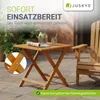 Juskys® Beistelltisch Zadar klappbar wetterfest geölt Produktbild-Vorschau 7
