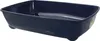 A dark blue cat litter box is shown from a side angle against a white background. Podgląd zdjęcia produktu