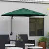 vidaXL Zahradní slunečník zelený 248 x 248 x 148 cm Náhled obrázku produktu 2