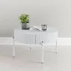 Table basse 'Rill' avec tiroir rond pieds métal 36 x Ø60 cm Voir les images du produit 2