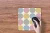 MuchoWow® Mauspad Mousepad Punkte - Linie - Muster 30x30 cm Produktbild-Vorschau 4