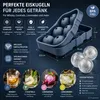 Silikon Eisform für 6 große Eiskugeln Grau – Produktbild-Vorschau 4