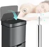 Sensor Mülleimer 72 L,  4 Fächer, Grau Produktbild-Vorschau 6