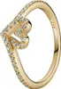 Pandora Timeless Wishbone Sparkling Heart Ring 169302C01 Podgląd zdjęcia produktu 4