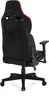 Rear view of a black and red gaming chair on a white background. Produktbild-Vorschau