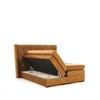Boxspringbett Schlafzimmerbett ELVIANO 180x200cm Stoff Rot Produktbild-Vorschau 2