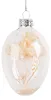 Clayre & Eef Oster-Anhänger Ei Ø 5x8 cm Transparant Glas Produktbild-Vorschau 1